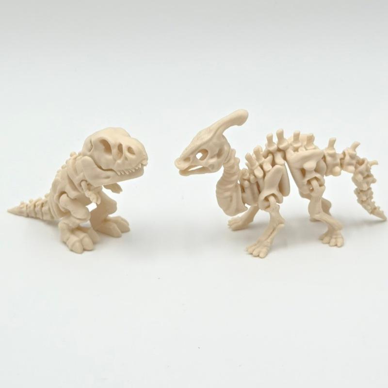 3D-gedrucktes T-Rex-Skelett Spielzeug Vollkörper Gelenkige Gelenke Realistisches Dinosaurier-Tier-Modell für Sammler