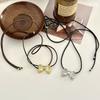 Fashionable Bowknot Necklace Ornament Elegant Bowknot Pendant Necklace Personalized Clavicular Chain Adornment Jewelry