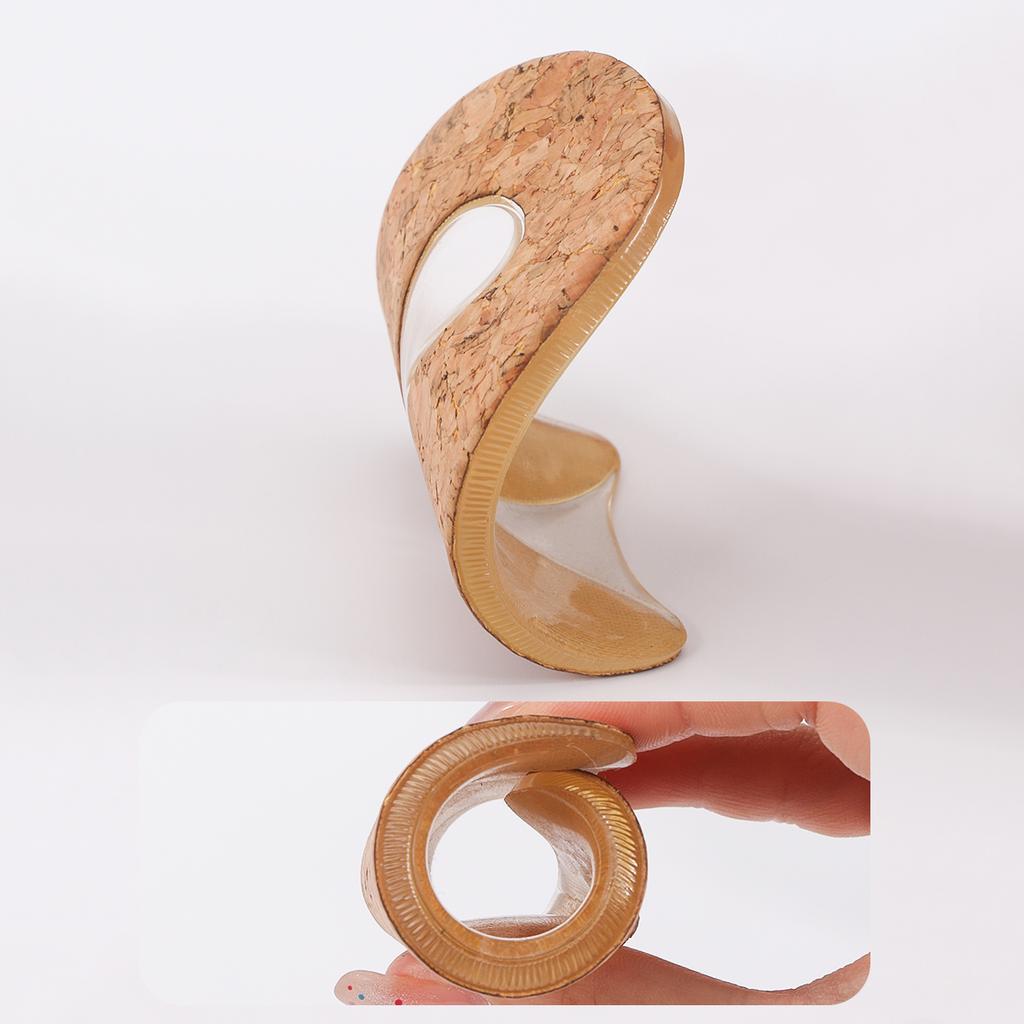 1 Pair Silicon Gel U-Shaped Heel Cushion Insoles Sports Heel Protector Pad