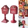 Mailbox Statue Birthday Gift Decoration Red Christmas Sculpture for Hallway Living Room Table Centerpieces Housewarming Bedroom