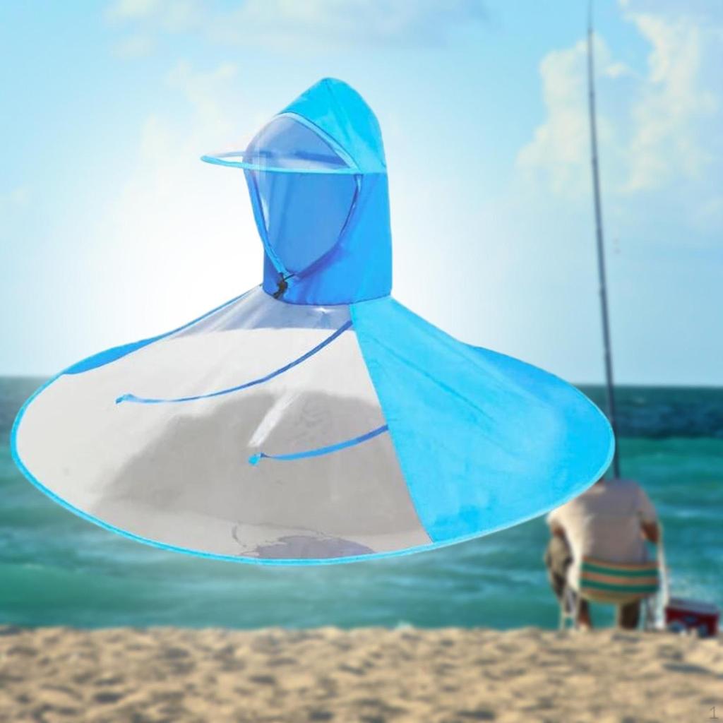 Cappello da Pesca a Ombrello Pieghevole Impermeabile Comodo per Uomini Donne Copricapo Vacanza