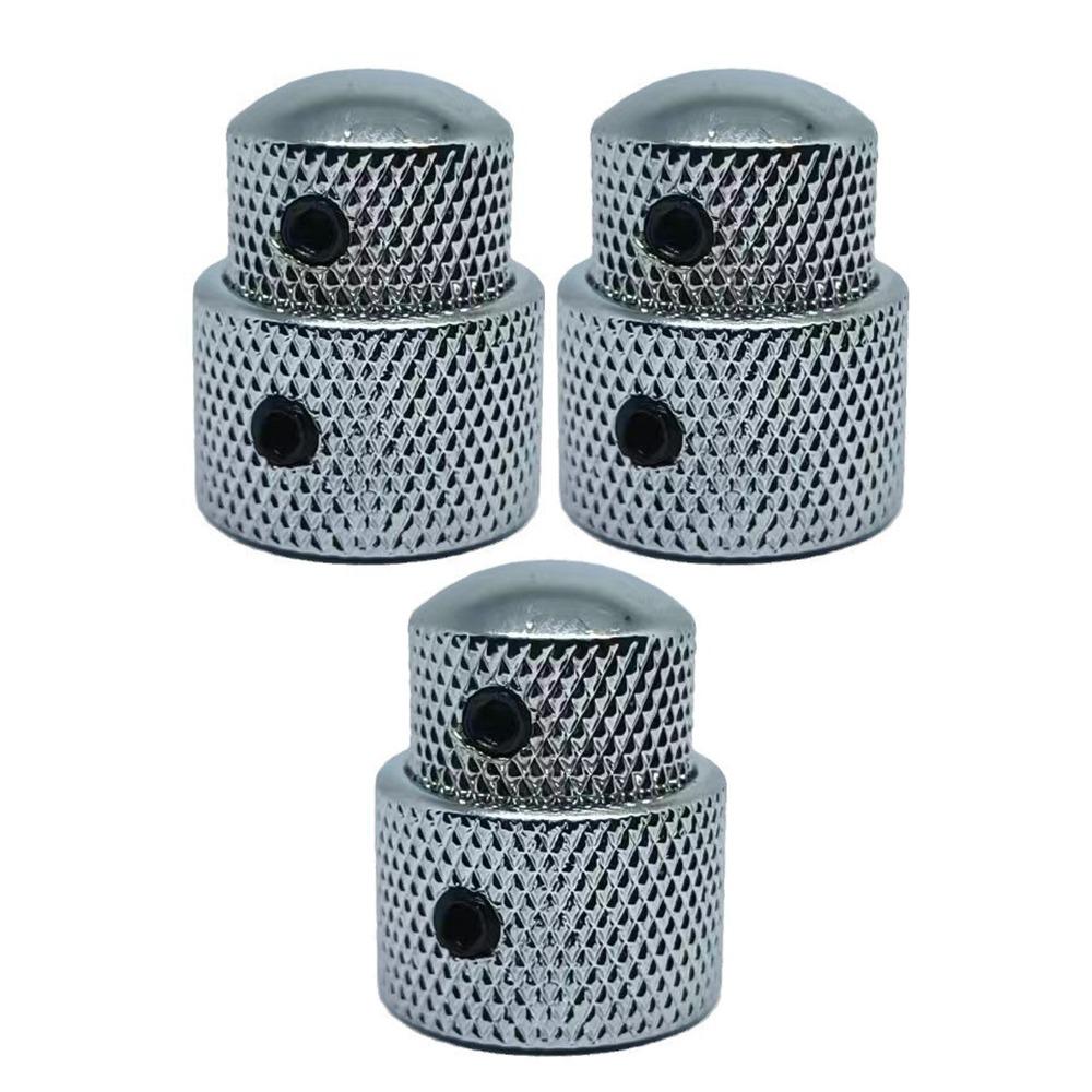 3Pcs Portable Dual Concentric Stacked Control Knobs Tone Volume Blend Knobs Cover Guitar Parts