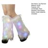 1 Pair Faux Fur Leg Warmers Light Women with Stage Performance High Tube