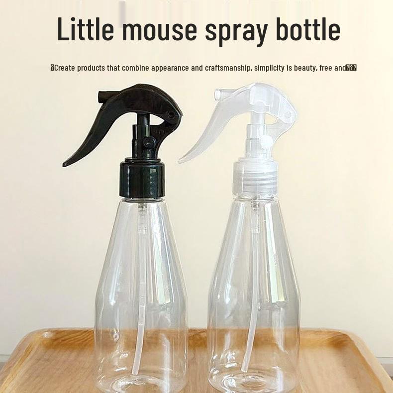 Little Mouse 200ml Clear Plastic Spray Bottle for Cosmetics and Watering