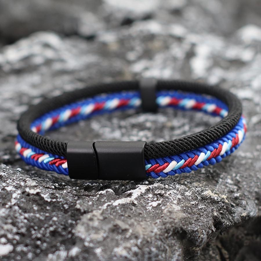 Unique Thread Bracelet Unisex Detachable Magnet Buckle Bangle Outdoor Camping Leisure Versatile Accessories Gift For Lovers