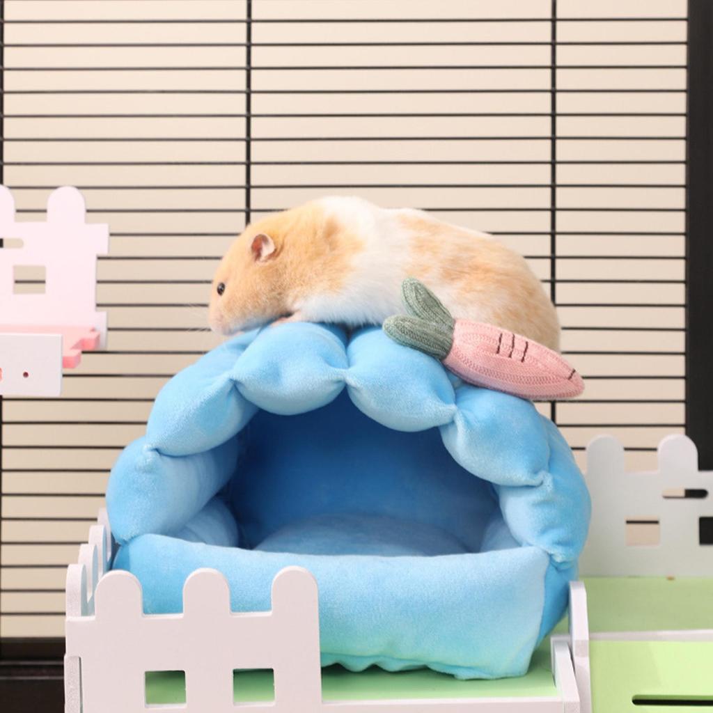 Gerbil House Warm Nest Chew-proof Enrichment Small Hamster House For Bunny Pet Ferret Animal Chinchilla Squirrel Birds Winter
