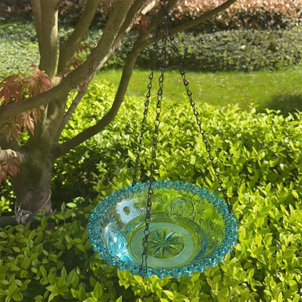 Bird Flower Shaped Hanging Bird Feeder Birdbath For Garden Outdoor Decor Yard Farm Supplies Hummingbird Feeder Supplies New