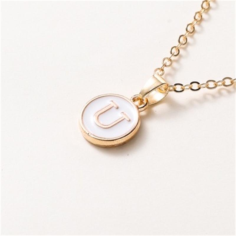 2025 New Fashion Personalized 26 Initials Charm Necklace For Women Men Premium Design Name Necklace Ladies Jewelry Gift
