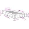 VidaXL Bed Frames White 100x200 Cm Engineered Wood, Bed, Storage Bed, Single Bed Frame, Single Bed, Furniture of 3280510