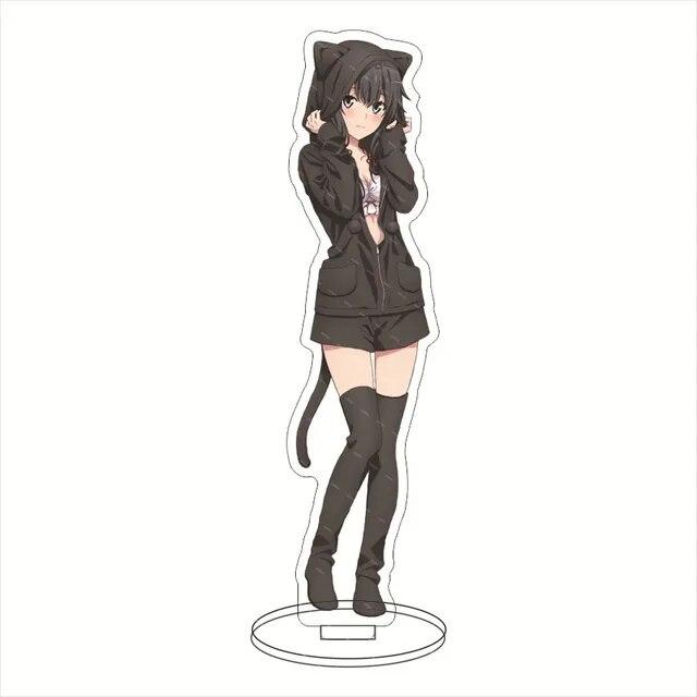 Anime My Teen Romantic Comedy SNAFU Stand Model Plate Yukino Yukinoshita Yuigahama Yui Isshiki Iroha Figures Standing Collection