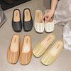 New Bag Head Half Slippers Women's Summer Wear Lazy One Pedal Hollow Non-slip Soft Bottom Cool Slippers