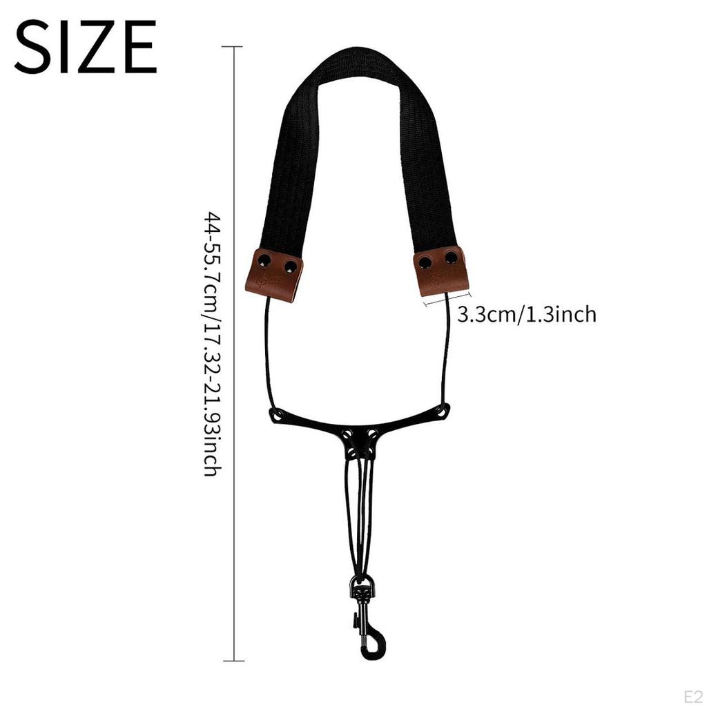Saxophone Neck Strap Adjustable Premium Sturdy Supplies for Tenor Alto Baritone Gift Portable Sax