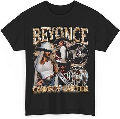 Beyonce Carter Cowboy Tour TShirt – Retro Casual Cotton Tee Unisex T-Shirt