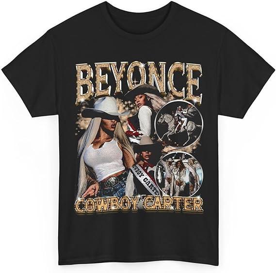 Beyonce Carter Cowboy Tour TShirt – Retro Casual Cotton Tee Unisex T-Shirt XXXXL