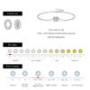 MODIAN 1CT Oval Moissanite Bracelet 925 Silver Trendy Temperament Link Chain Bracelet For Women Fine Jewelry