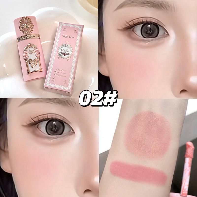 GegeBear Swan Garden Liquid Blush Natural Low Saturation Nude Sheer Water Glow Lightweight Long Wear Dewy Finish Soft Girl Daily Makeup Affordable 5g