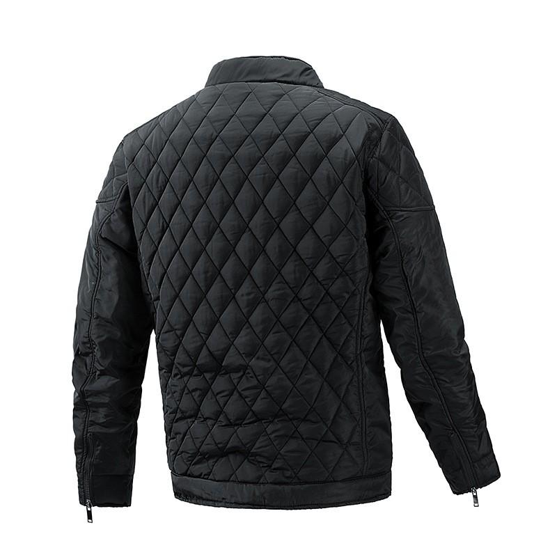 Mens Winter Lightweight Cotton Jacket 2026 Vintage Style Loose Fit Stand Collar Casual Outerwear Teens Young Adults