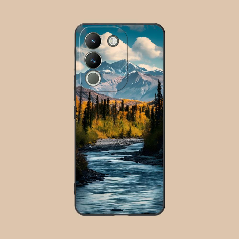 Mountain Forest Mobile Phone Case for VIVO V60 V50 V40 V30 V29 V27 V25 V23 Pro Lite 5G Colorful Printing Cover Smartphone Luxury