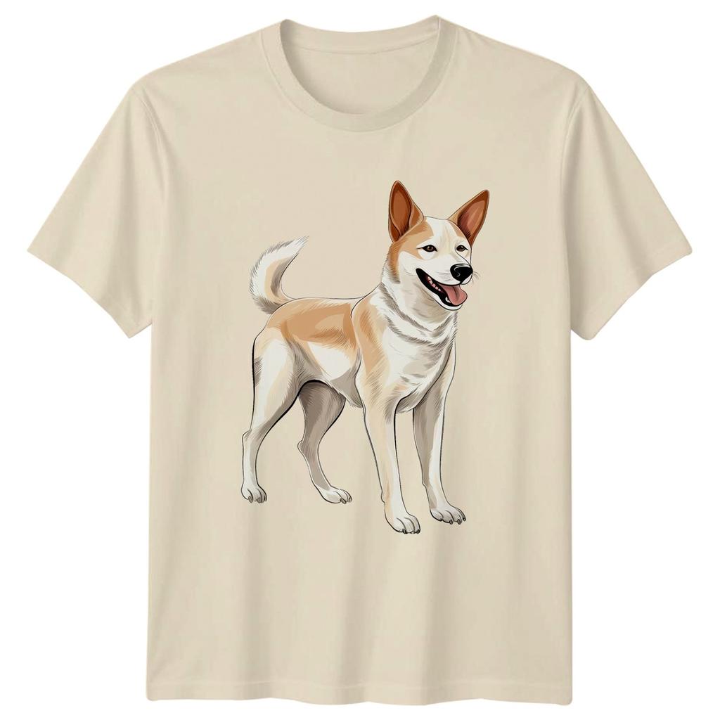 Smiling Dog Animals Dog Mens T-Shirt Womens Tee Graphic Unisex
