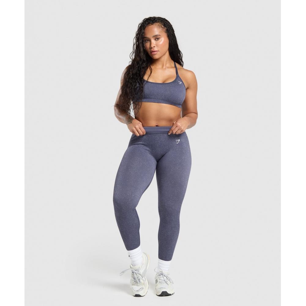 Gymshark Bezešvé legíny Adapt Fleck se zátěží, fialové, metalické, fialové B2a1b Pb8x