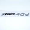 Car Emblem Sticker 3D ABS Glossy Black Silver XDrive 40i 40d 45i 45d 48i 48d For BMW X1 X2 X3 X4 X5 X6 X7 GT