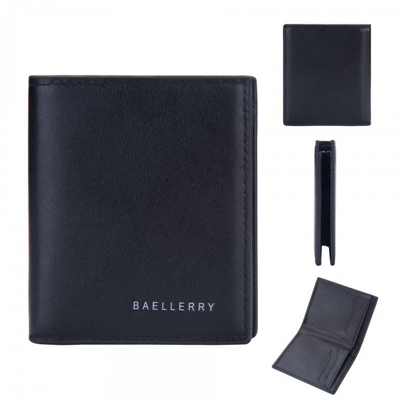 Wallet Men's Short European American Business Thin Two Fold Retro Vertical Soft