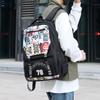Backpack Men's Backpack Fashion Trend Personality Graffiti Student School Bag Korean Version Middle and High School Student Creative Trend Bag