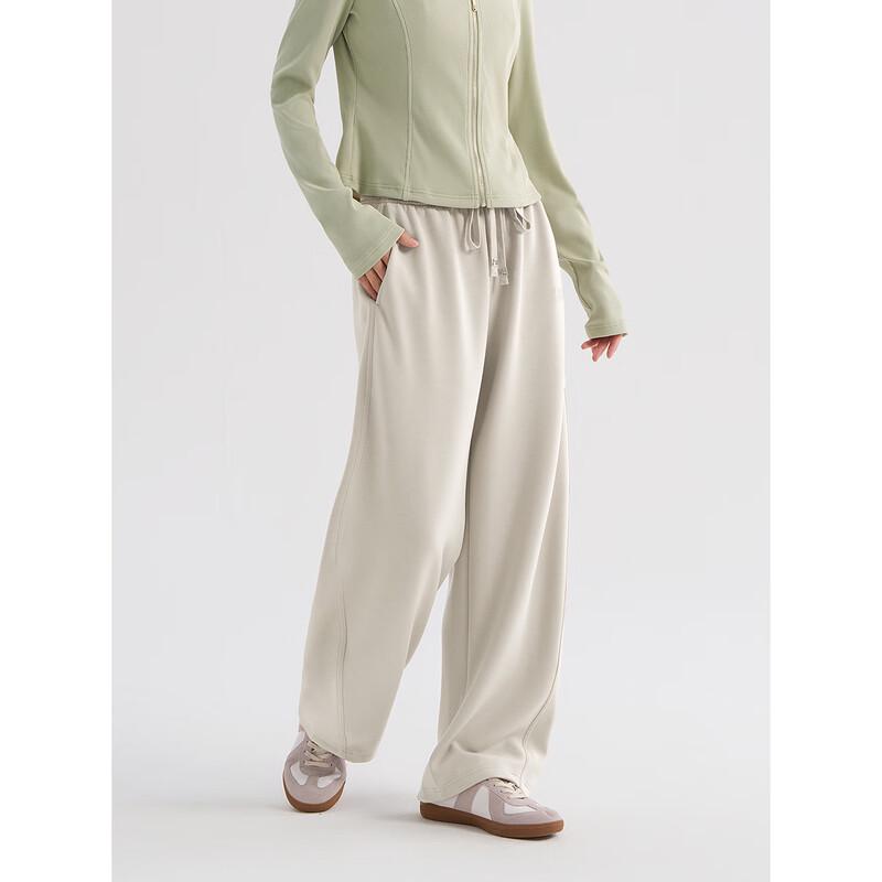 PEACEBIRD Women's High-Waist Knit Wide-Leg Leisure Pants