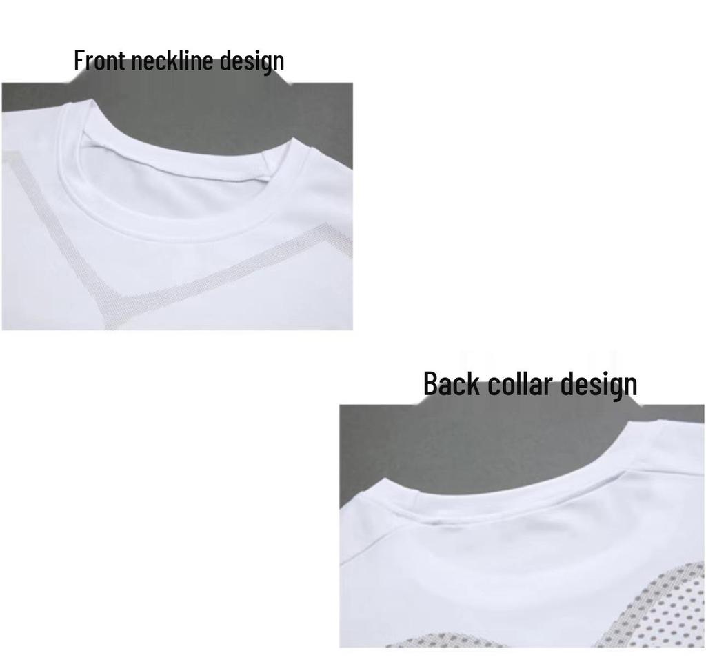 Men's Quick-Dry Breathable Sportswear Set - Tight-Fit, Long-Sleeve Base Layer for Outdoor Running & Training.