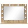 Rectangular Washbasin Mirror In Sonoma Oak 60 X 45 X 18 Cm