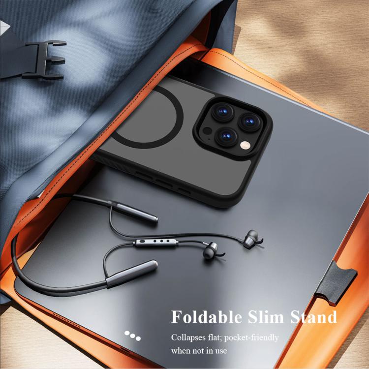 LeReach Le‑Chic Series Magnetic Phone Case Built‑In Hidden Integrated Kickstand Protective Shell For iPhone Anti‑Drop Cover