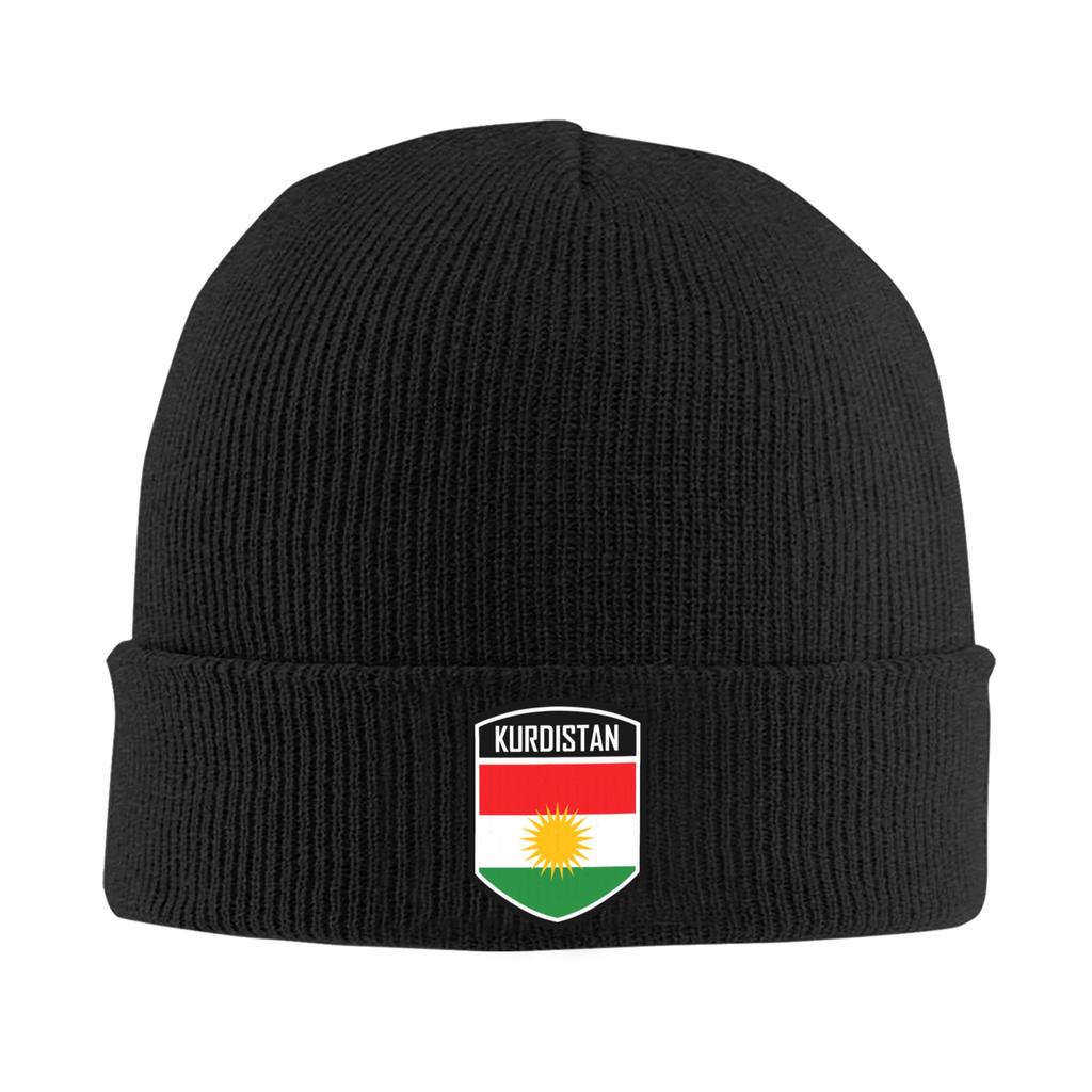 Kurdistan Map Flag Skullies Beanies Caps Cool Winter Warm Women Unisex Knitting Hat Unisex Adult  Bonnet Hat