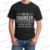 "I Am An Engineer" Graphics Men's Clothing Summer Fashion Funny Engineer Slogan Tops Tees Short Sleeve Hippie Homme Camiseta