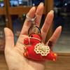 Mini Horse Year Key Ring Cartoon Pony Pendant Plush Toys Stuffed Animal Keyring  New Year