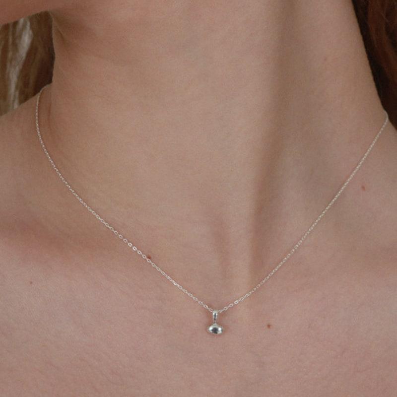 

Less is more silver petit pebble necklace free