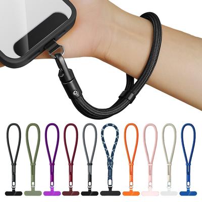 Lanière de téléphone universelle avec clip Améliorée Anti-chute Rotation à 360° Sangle réglable pour le cou/porté en bandoulière pour tous les étuis de téléphone