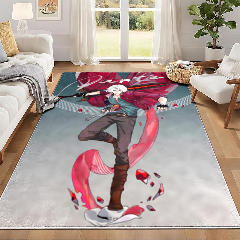 Devil May Cry Carpet Door Mat for Living Room or Bedroom Protective Mat Under Chair Office Decoration Christmas Gift Birthday Present