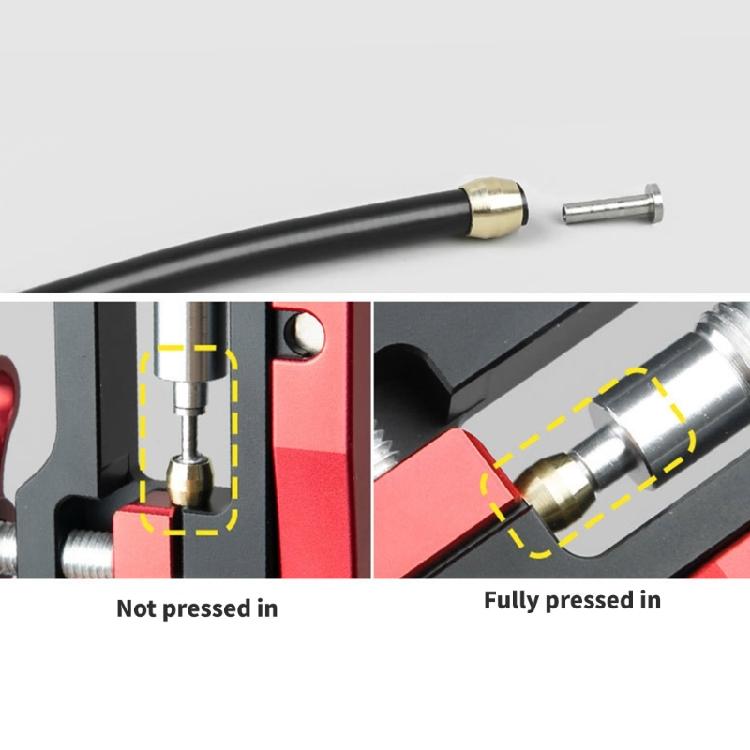 Mountain Bike Hydraulic Disc Brake Hose Inserting Tool Bikes Hydraulic Disc Brake Hose Cutter Needle Tool Enduring