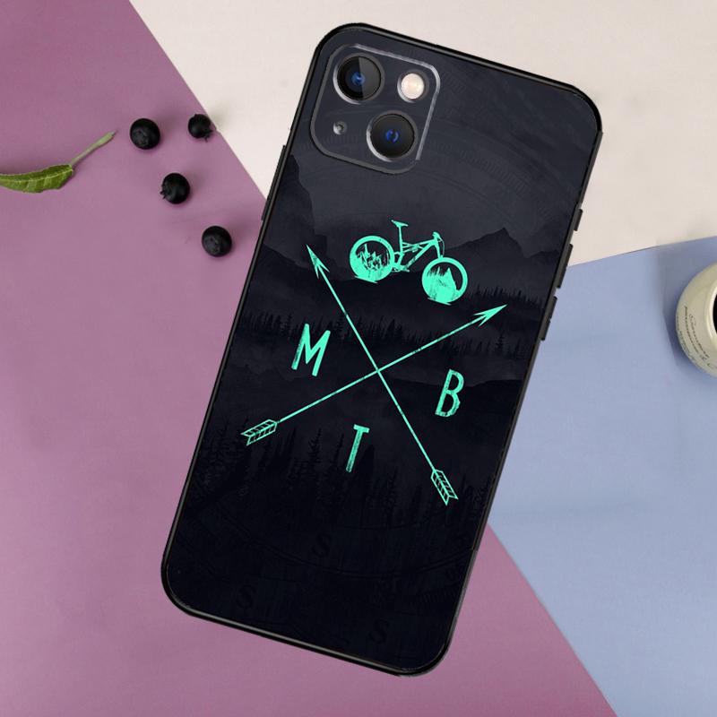 MTB Mountain Bike Cycling Bicycle Case For iPhone 16 15 14 13 12 11 Pro Max Mini X XR XS Max 7 8 Plus 2 Bumper Cases Cover