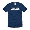 COLLEGE - Animal House Spoof Funny Cool Navy Blue T-Shirt