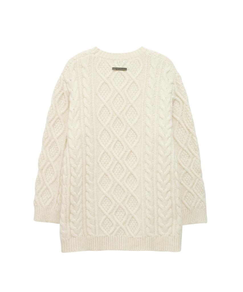 PANDORAFIT Long Twist Knit Ops (Ivory)