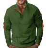 Spring/Autumn Men's Sweatshirt Half-Zip Men's Casual Oversized Jacquard Stand Collar Top