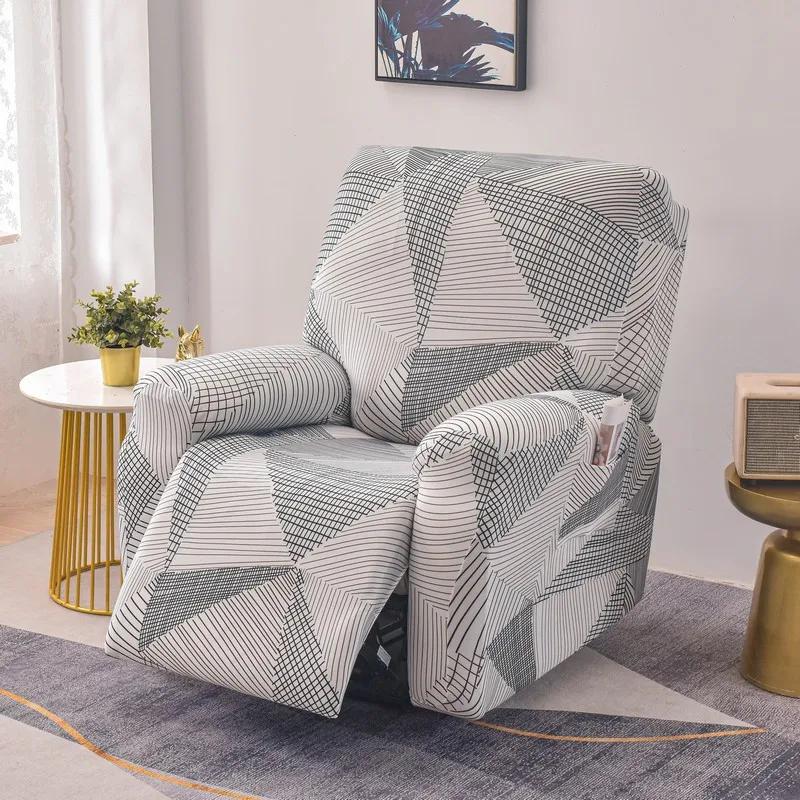 Elastic Single Sofa Cover Stretch Chair Cover for Recliner Chair Slipcover for Living Room Recliner Protector with Protector