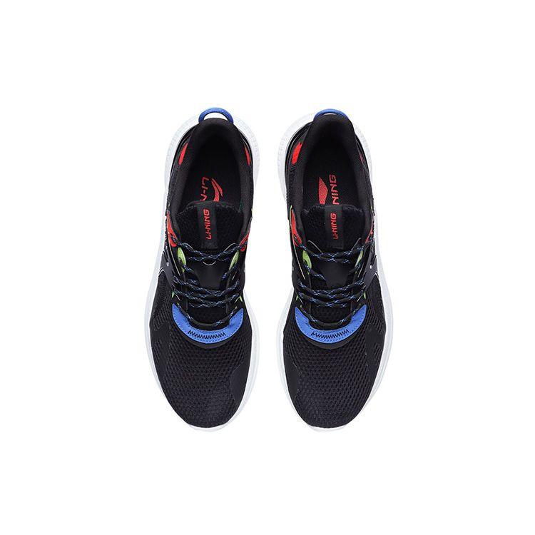 Li-Ning Clouds Black Red Pale Blue Men Sneakers AGLR033-1