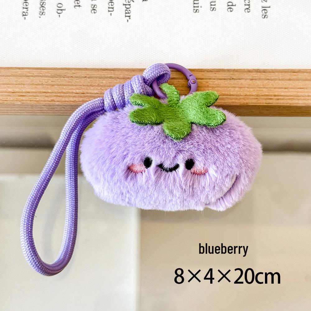 Cute Fruit Plush Pendant - High-Quality Bag Decoration and Keychain Doll Toy