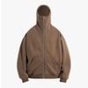 Men's Cross Border New American High Neck Face Protection Hoodie Black Basic Heavy Duty Zipper Cardigan