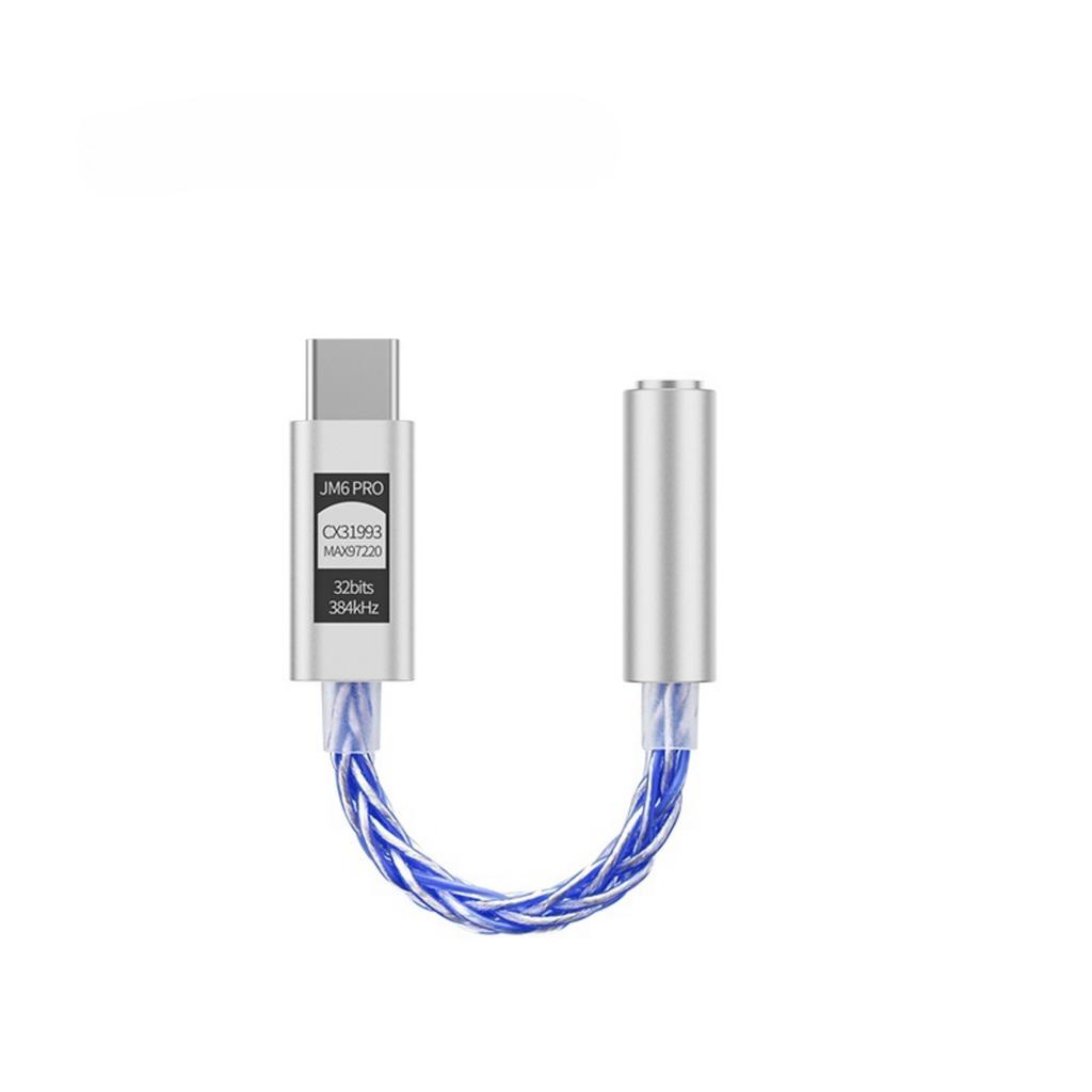 JCALLY CX31993 Hifi DAC Type-C To 3.5mm Digital Audio Decoding Portable Headphone Amplifier DAC Type C To 3.5mm LXDA JM6 Pro AMP