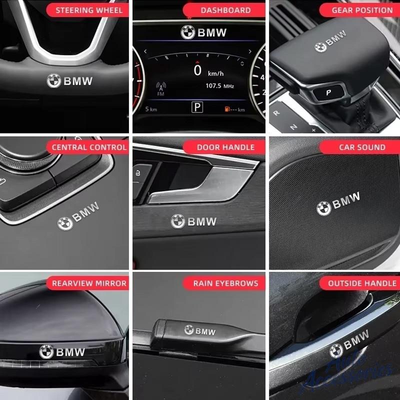 DZBW6 Car metal creative sticker Waterproof Dirt-proof Sticker Accessories For BMW F25 F26 F10 G01 F20 F48 F39 F30 F34 G20 G30 G26 G08