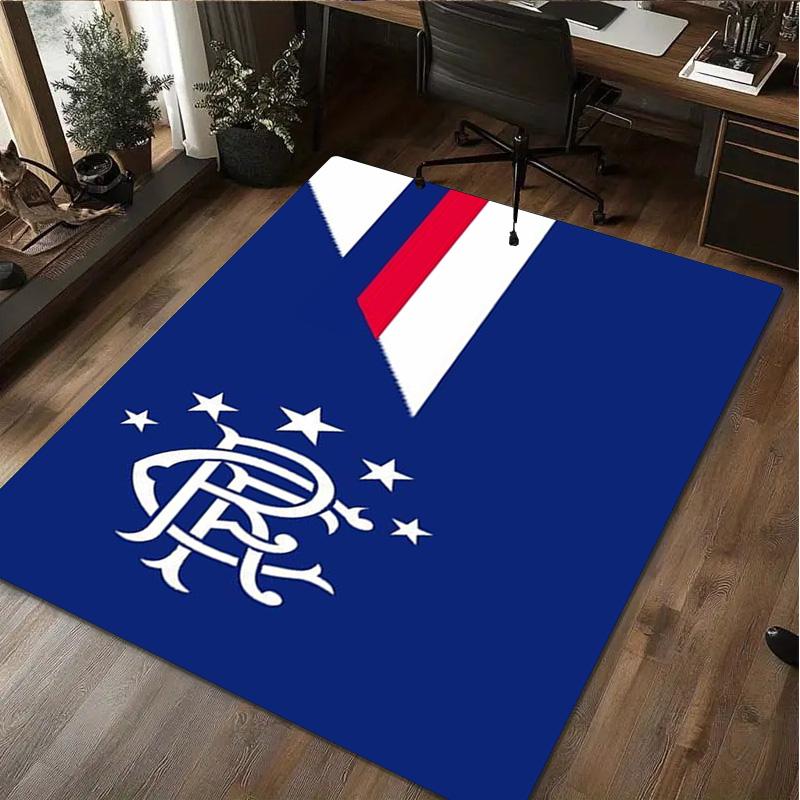 1Pc Rangers Football Club Print Rug - Home Decoration Carpet For Living Room Bedroom Flooring Computer Chair Area Rug