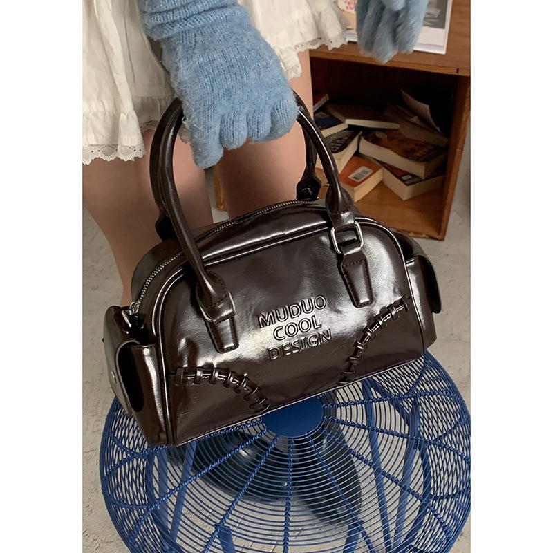 Koreanische Version von modischen Damenhandtaschen, Schultertasche mit großem Fassungsvermögen, 205 neue Retro-Schulter-Achseltasche, Arbeits-Pendler-Kissen-Tasche